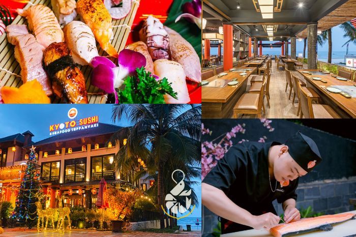 Kyoto Sushi chú trọng trong từ khâu chuẩn bị nguyên liệu chất lượng đến trình bày đẹp mắt