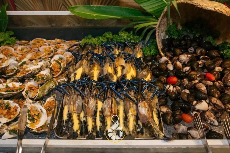 Độc Mộc buffet hải sản Đà Nẵng giá rẻ với menu hấp dẫn, nguyên liệu tươi ngon