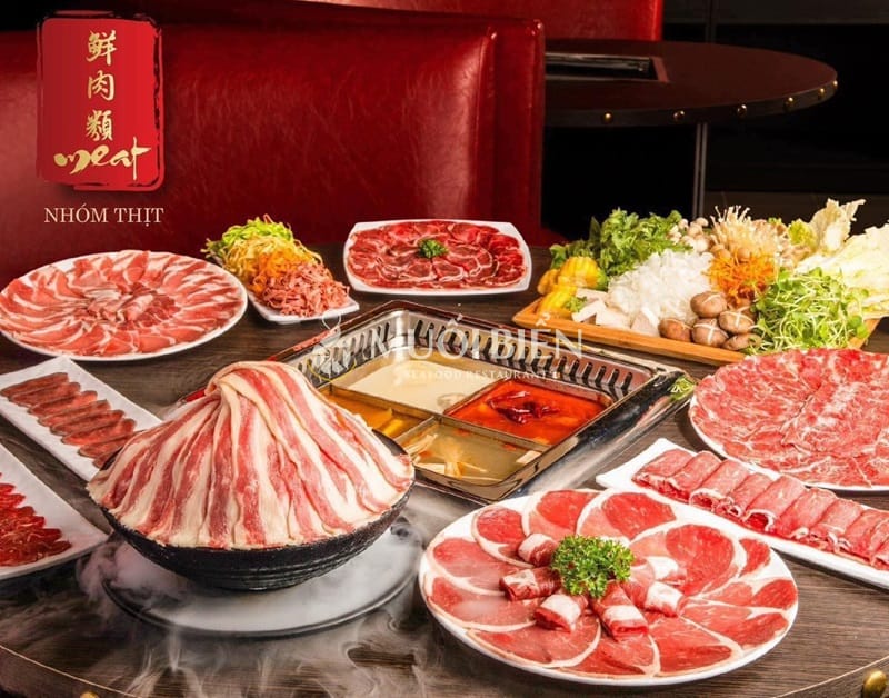 Mudan Hotpot – Lẩu đa vị, topping cao cấp, nước chấm pha chế riêng theo sở thích.