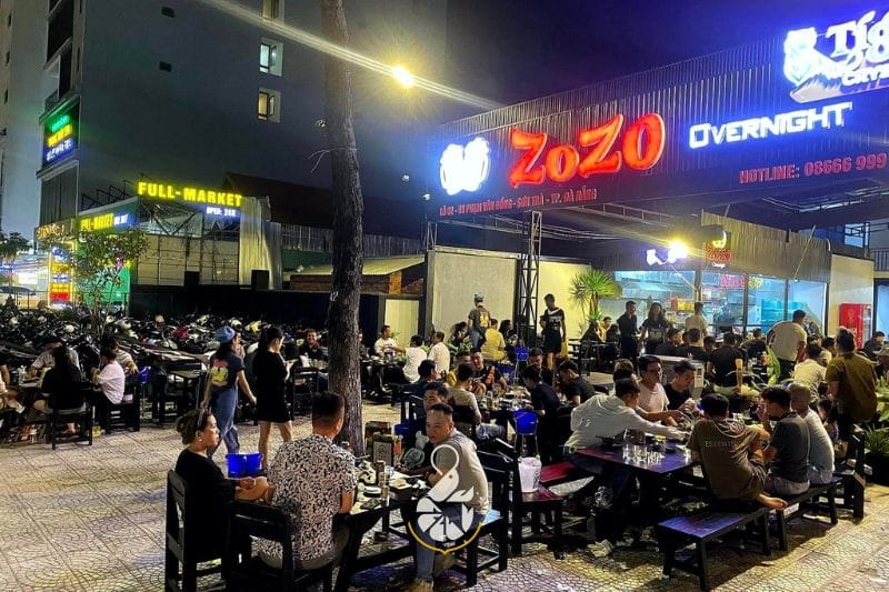 Quán nhậu Đà Nẵng Zozo Overnight thu hút thực khách bất kể thời gian