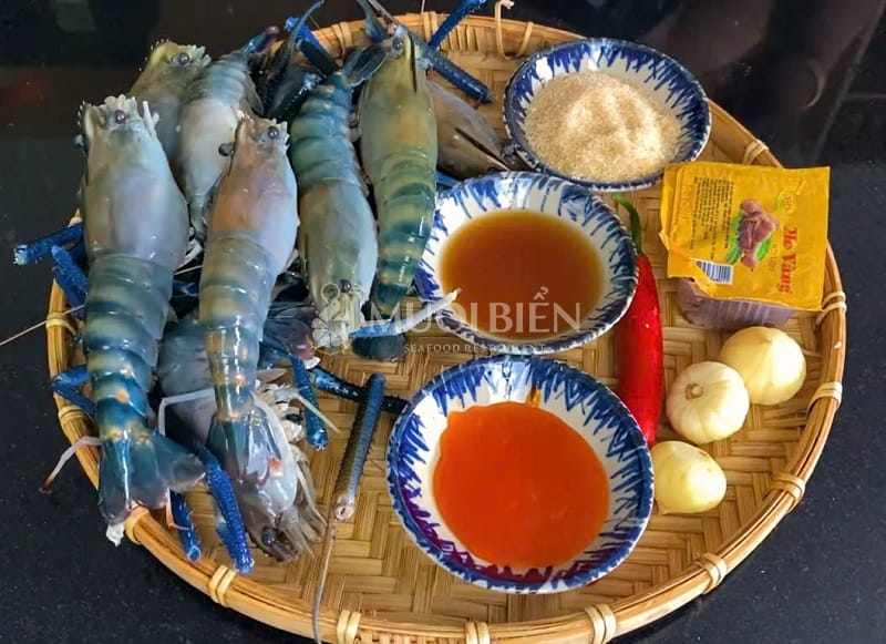 Nguyên liệu nấu món tôm càng xanh sốt me