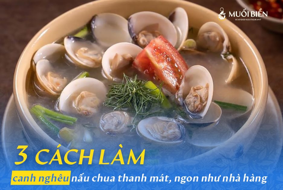 canh nghêu nấu chua