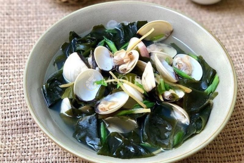 canh nghêu rong biển nghêu nấu gì ngon