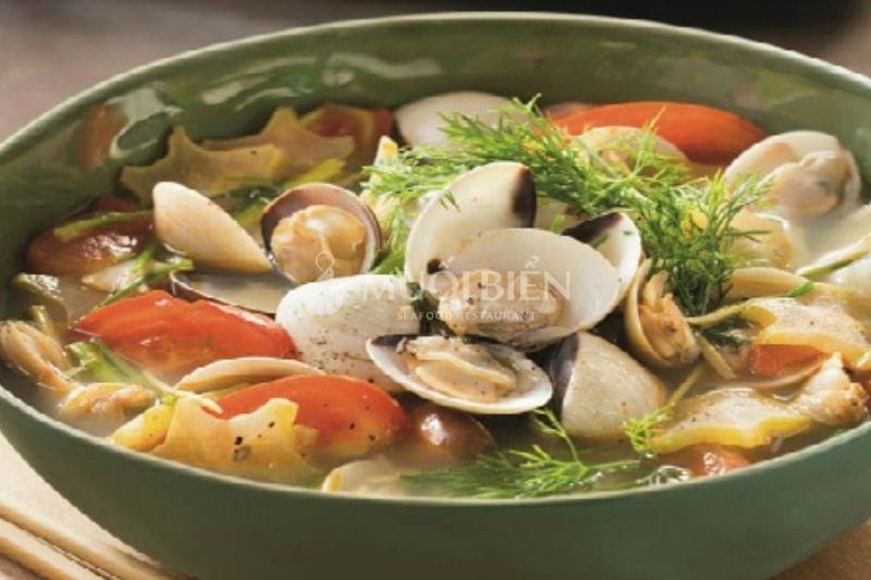 canh nghêu thì là canh nghêu thì là
