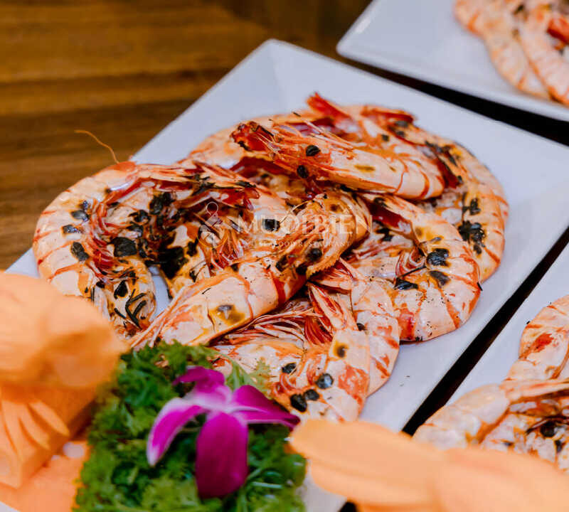 nhà hàng chế biến tôm sú Đà Nẵng