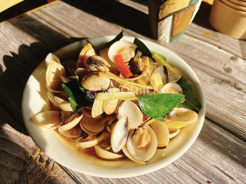 canh nghêu tại nhà hàng Muối Biển nghêu nấu canh gì