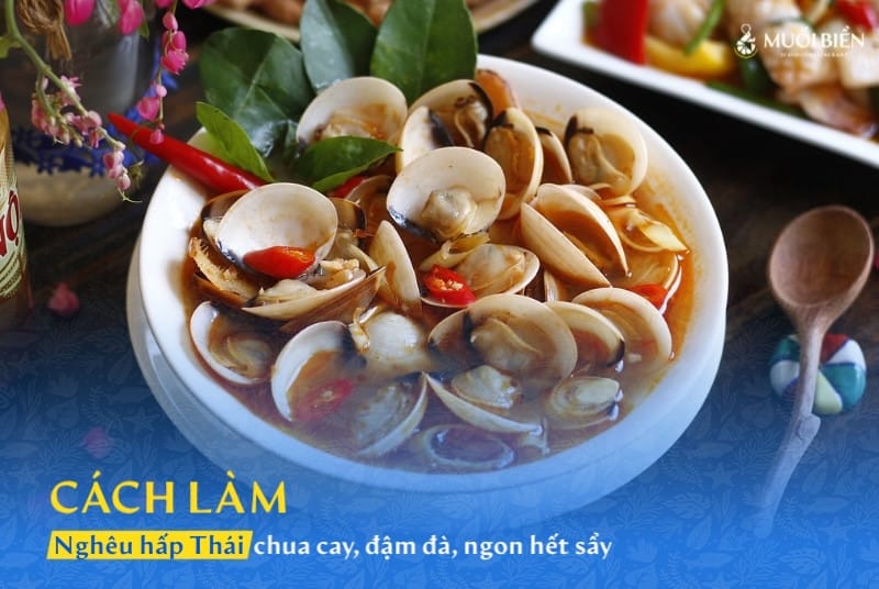 nghêu hấp Thái