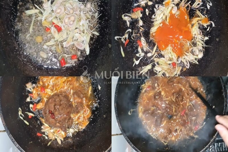 cách làm nước sốt me nghêu xào me