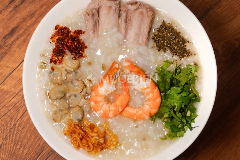 cách nấu cháo nghêu tôm nấu cháo nghêu