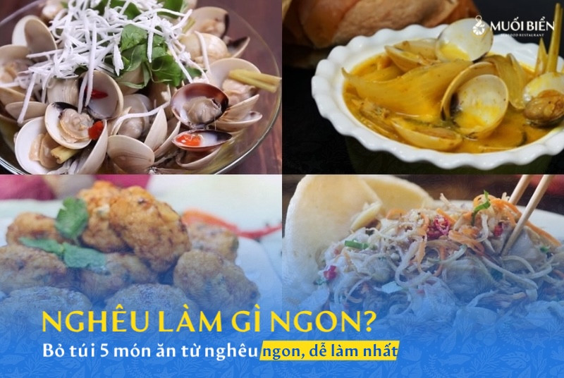 Nghêu làm gì ngon