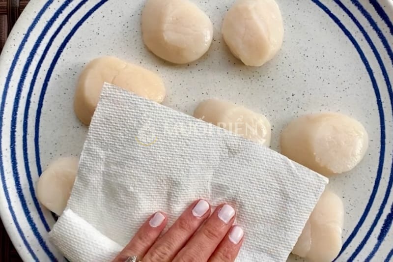 sơ chế sò điệp đông lạnh sò điệp đông lạnh