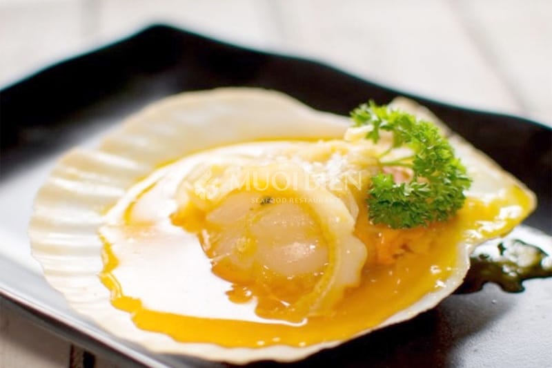 sò điệp nướng bơ tỏi sò điệp nướng