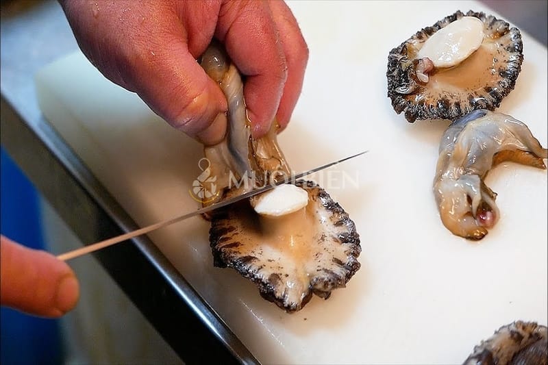 cách sơ chế bào ngư cách làm bào ngư sashimi