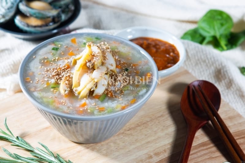 cháo bào ngư rau củ cách nấu cháo bào ngư