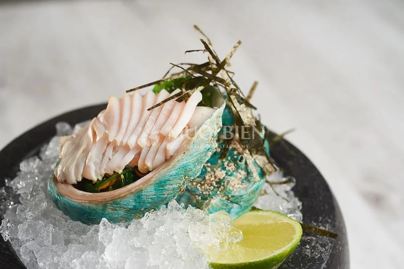 cắt lát bào ngư cách làm bào ngư sashimi