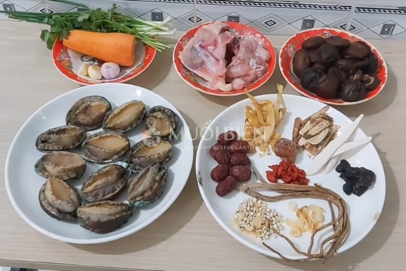 Nguyên liệu làm bào ngư hầm thuốc bắc bào ngư hầm thuốc bắc