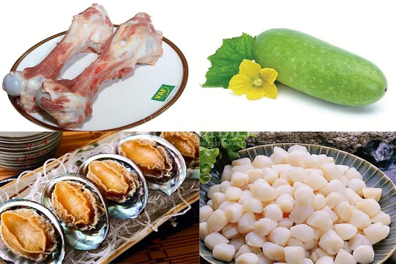 Nguyên liệu làm súp bào ngư sườn heo bí đao cách nấu súp bào ngư
