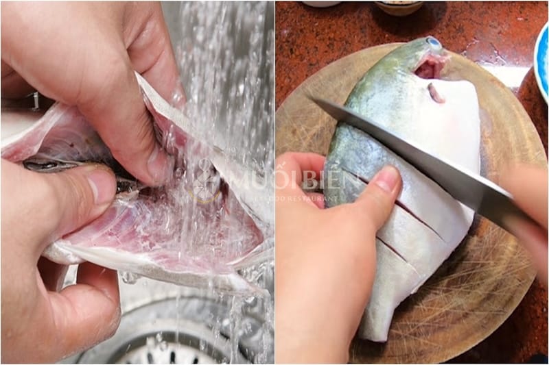 Sơ chế cá chim làm món cá chim hấp bia cá chim hấp bia