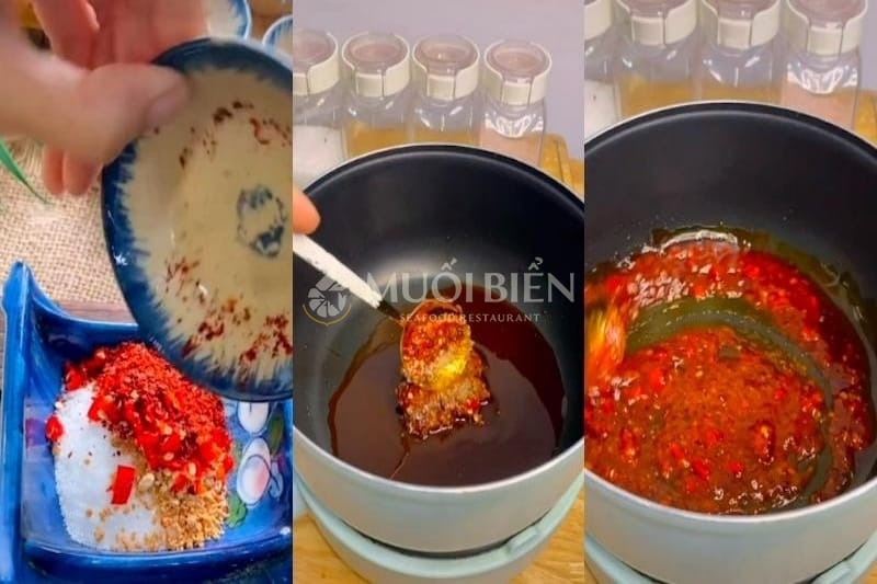 Cách làm nước sốt sa tế cá chim nướng sa tế