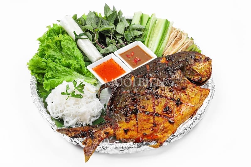 cá chim nướng sa tế Cá chim nướng sa tế
