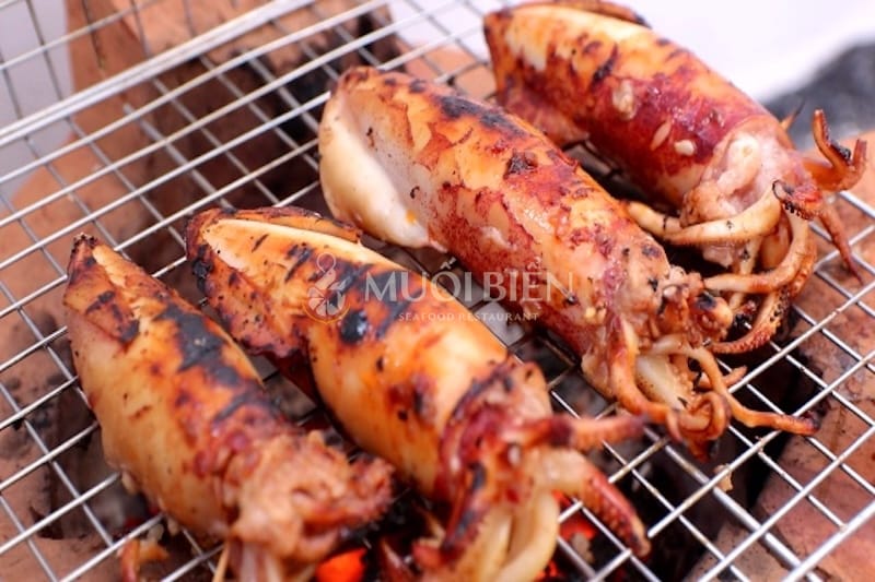 mực ống nhồi thịt nướng mực ống nhồi thịt nướng