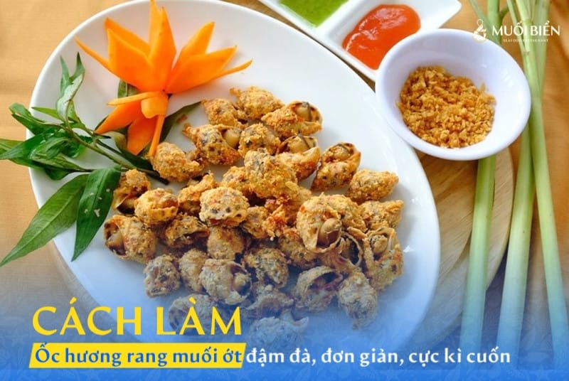 Cách làm ốc hương rang muối ớt đơn giản, đậm đà, ăn cực cuốn