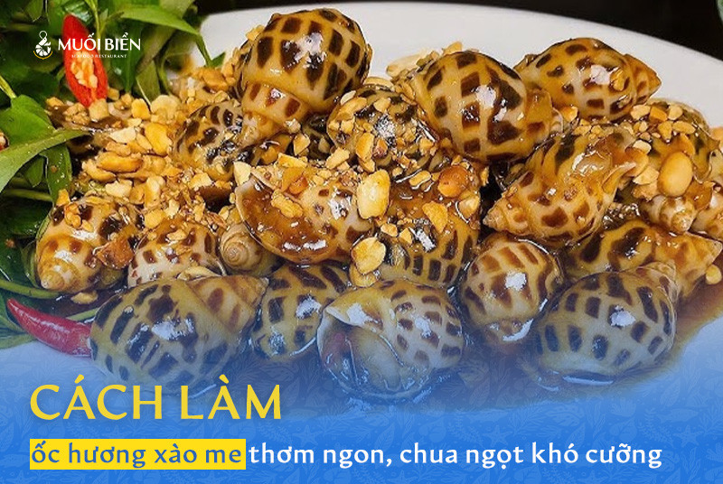 Cách làm ốc hương xào me