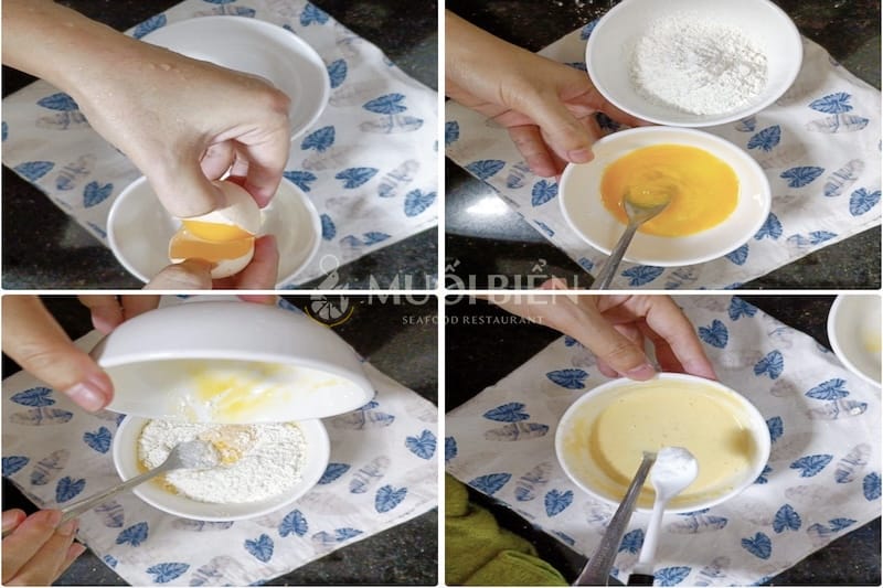 cách trộn bột mực ống chiên giòn