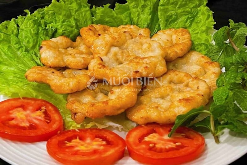 chả mực rau củ chế biến mực ống