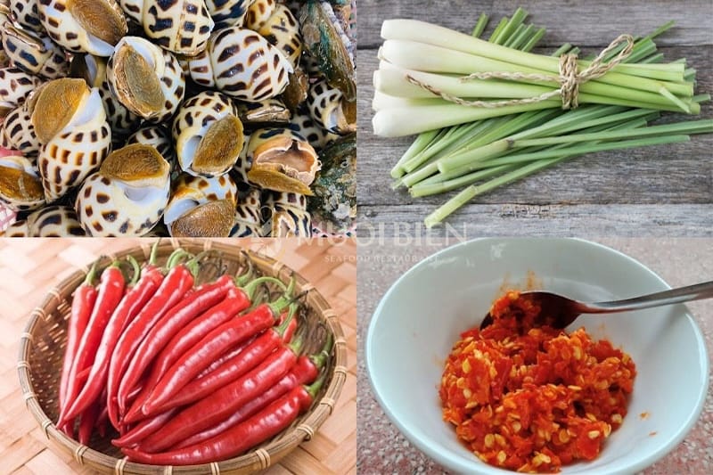 ốc hương hấp sả