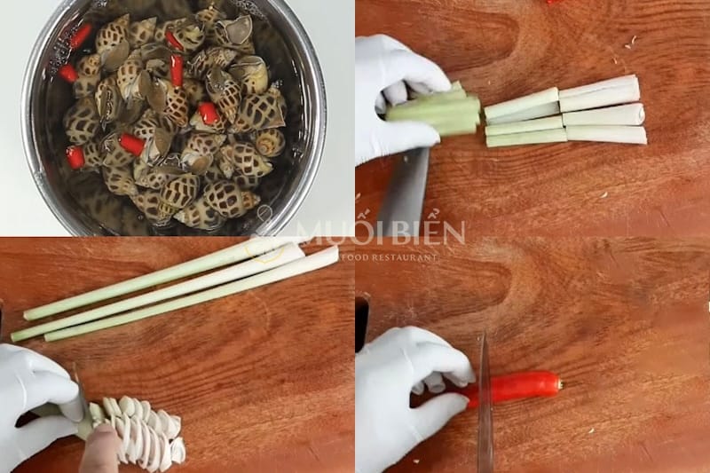 ốc hương hấp sả