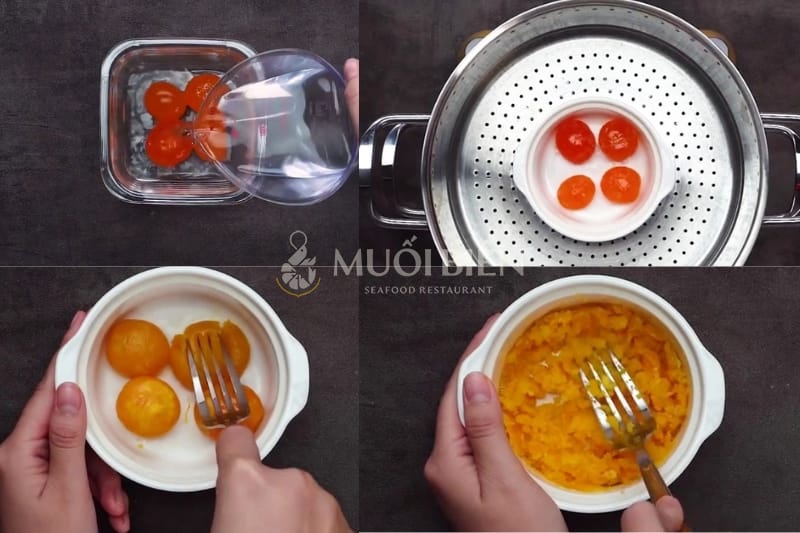 Cách sơ chế trứng muối ốc hương sốt trứng muối