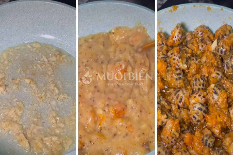 Cách làm ốc hương sốt hoàng kim đơn giản