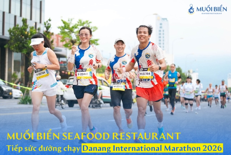 Muối Biển Seafood Restaurant đồng hành cùng Danang International Marathon 2026 