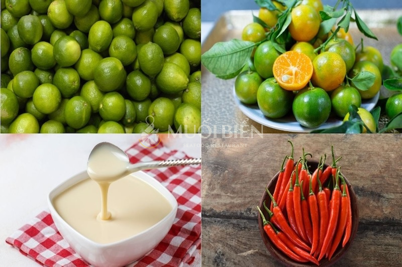 Nguyên liệu làm nước chấm hải sản sữa đặc