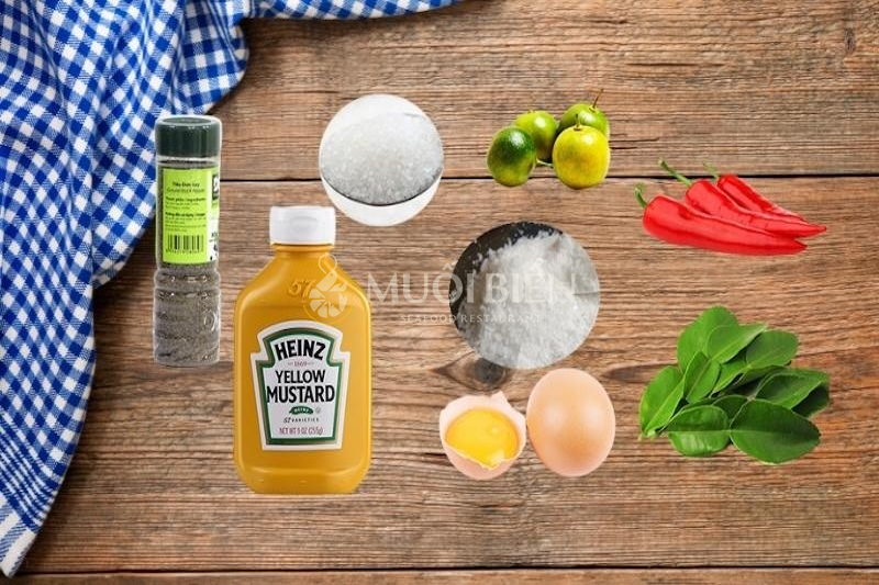 Nguyên liệu làm nước chấm hải sản mù tạt cho hải sản sống
