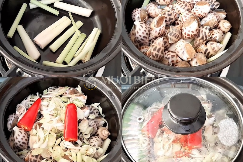 Ốc hương hấp Thái thơm lừng