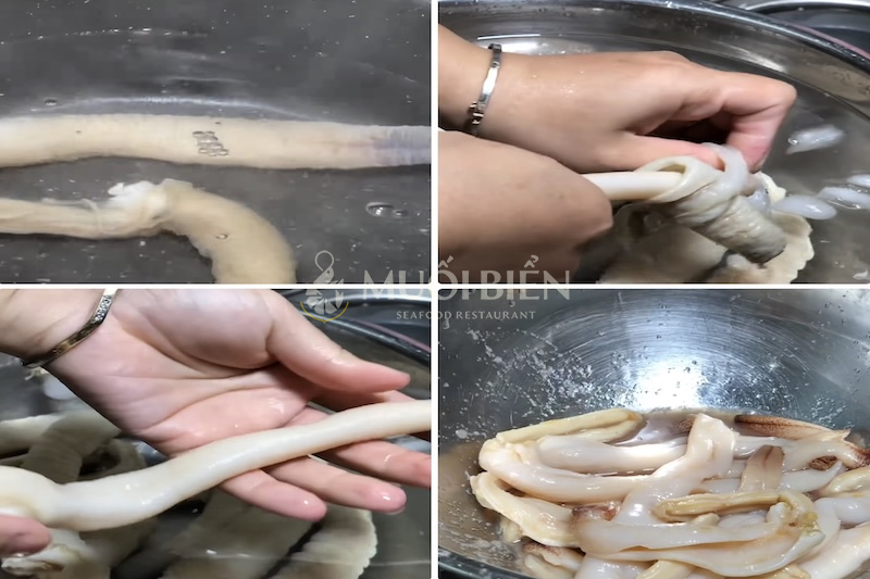 Cách làm lạnh và xử lý độ giòn của ốc vòi voi