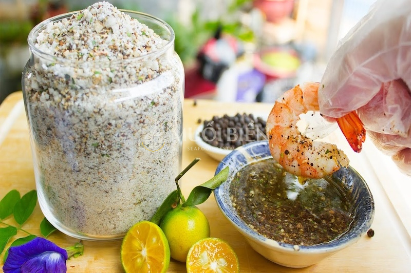 Cách làm muối tiêu chấm hải sản chấm đến đâu ghiền đến đó