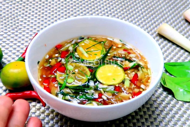 Cách làm nước chấm ghẹ sả tắc đơn giản