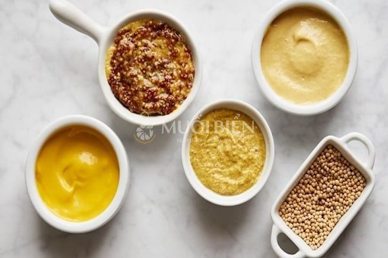 Cách pha nước chấm hải sản mù tạt vàng chấm hải sản