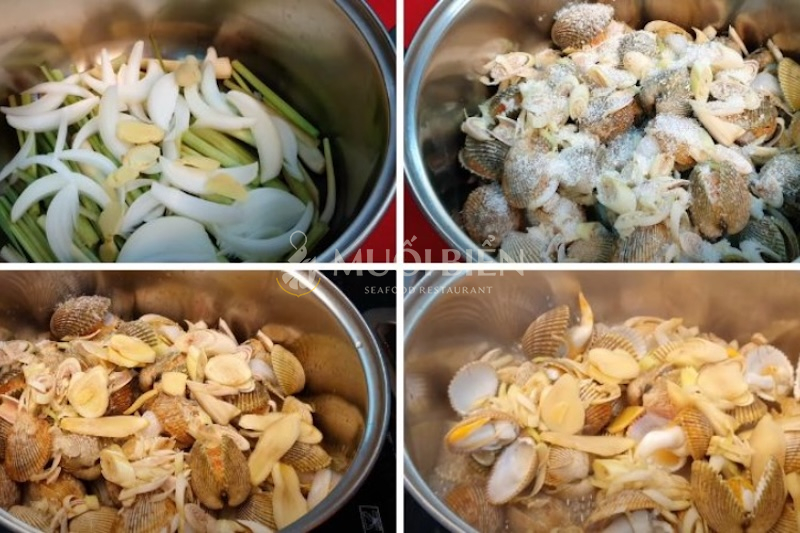 Cách làm món sò dương hấp sả cực kì đơn giản
